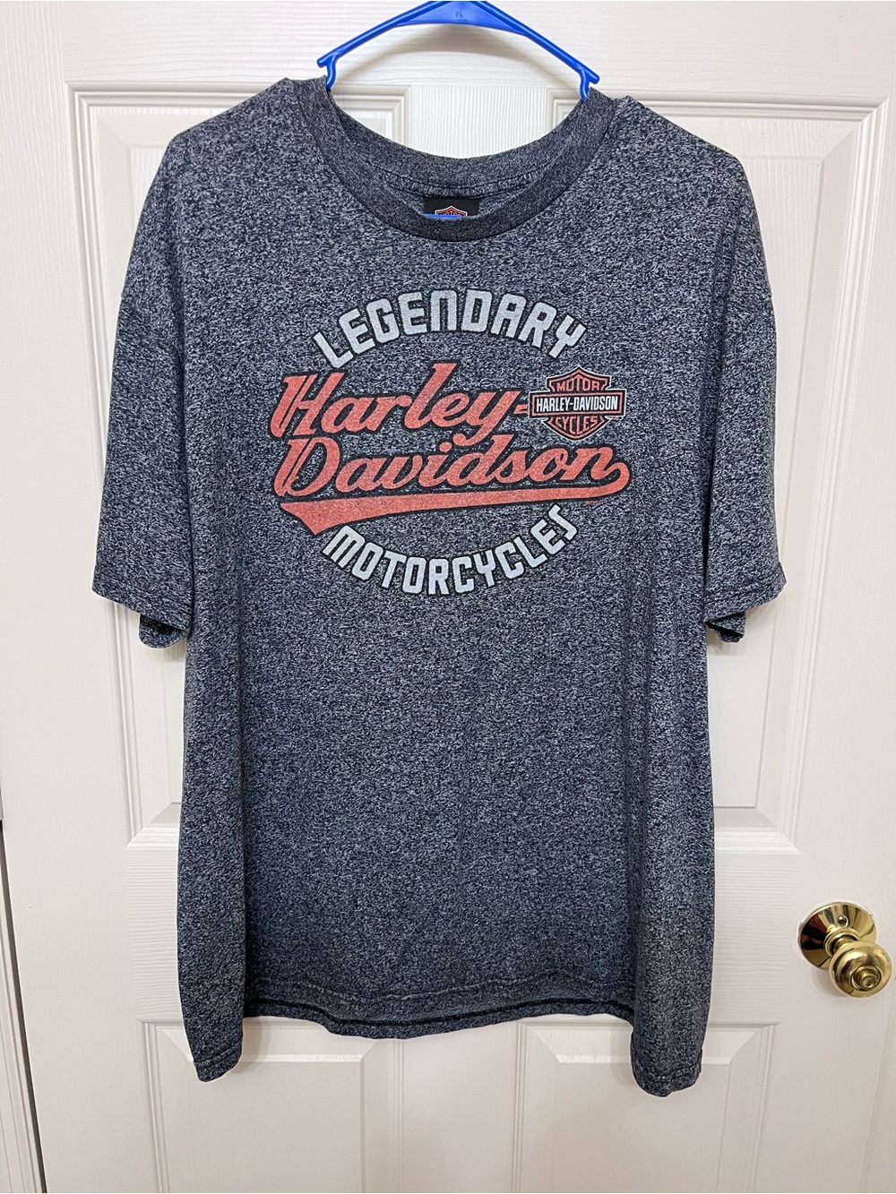 Harley-Davidson Charcoal Gray Short Sleeve Tee with Logo
